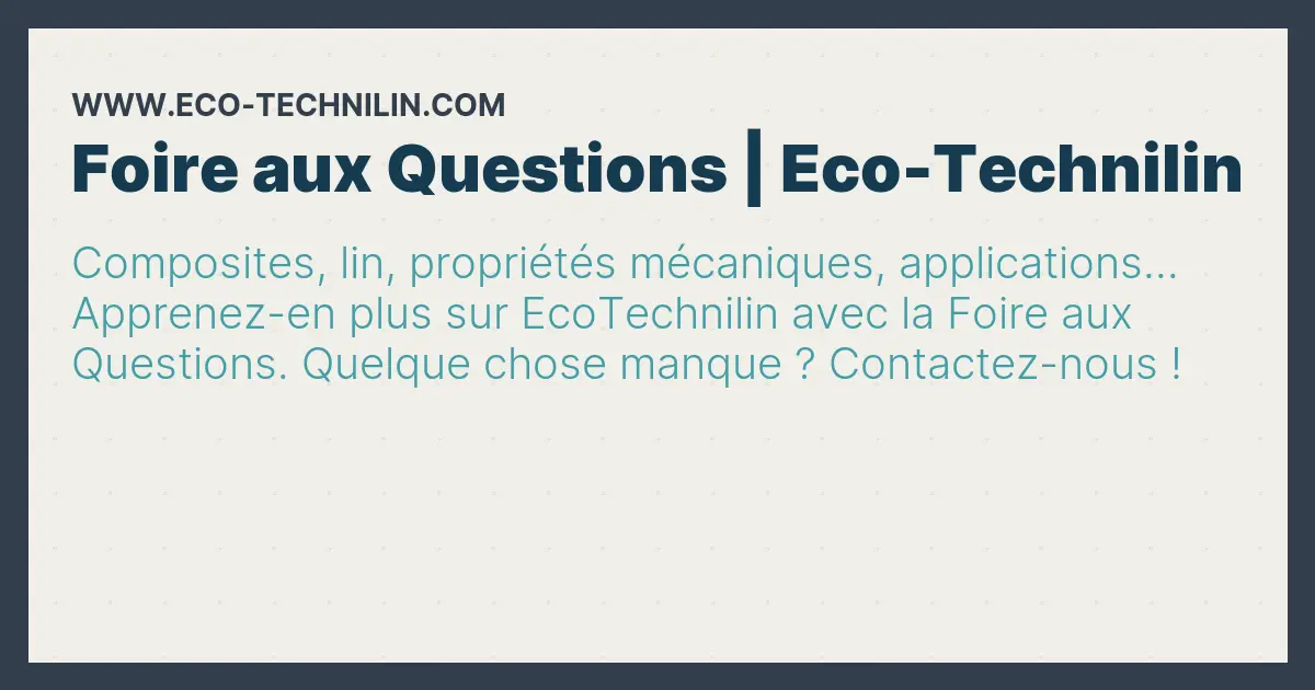 Techlin Frequently Asked Questions | Eco-Technilin